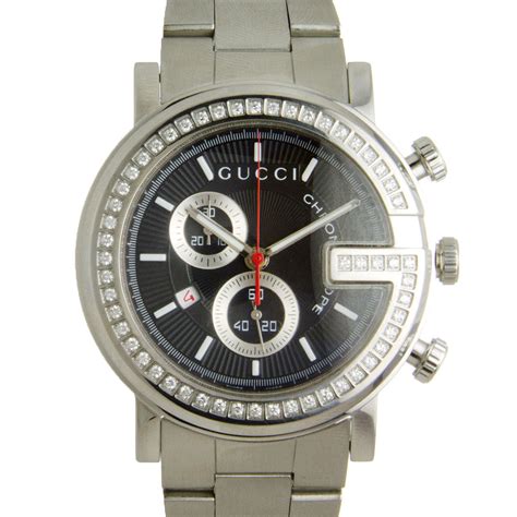 women's gucci watch blue face|Gucci 101m chrono diamonds.